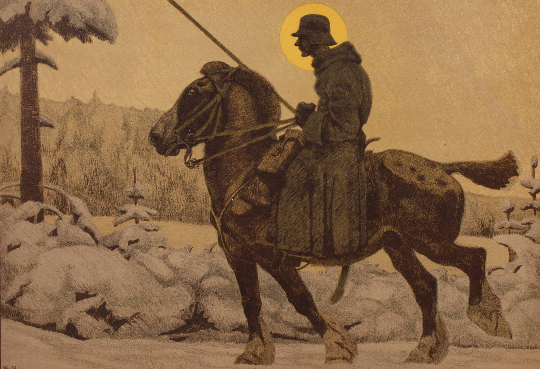 Eugen Osswald,”St. Georg – Meldereiter”