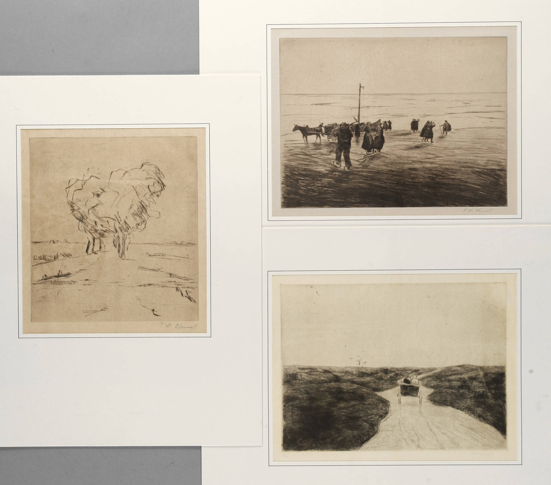 Prof. Paul Hans Ohmert, drei Grafiken