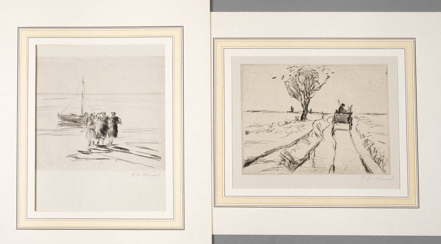 Prof. Paul Hans Ohmert, zwei Grafiken