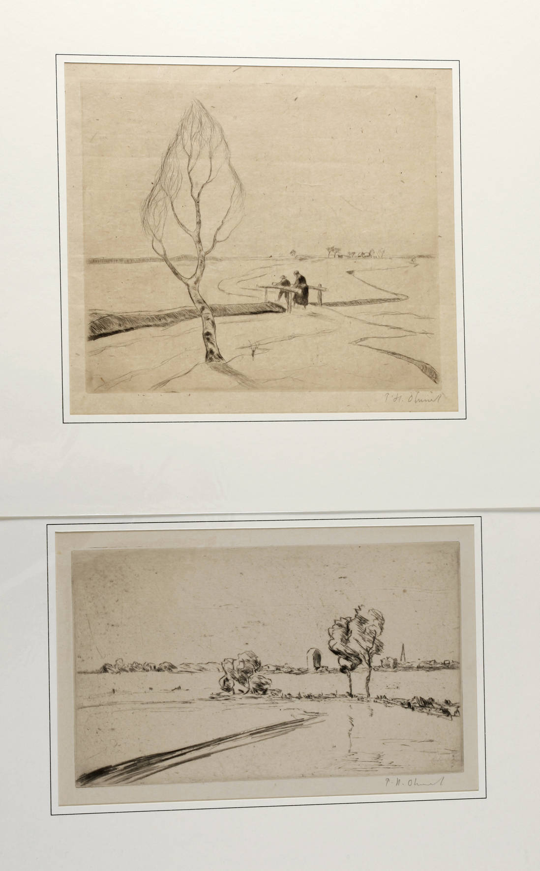 Prof. Paul Hans Ohmert, zwei Grafiken