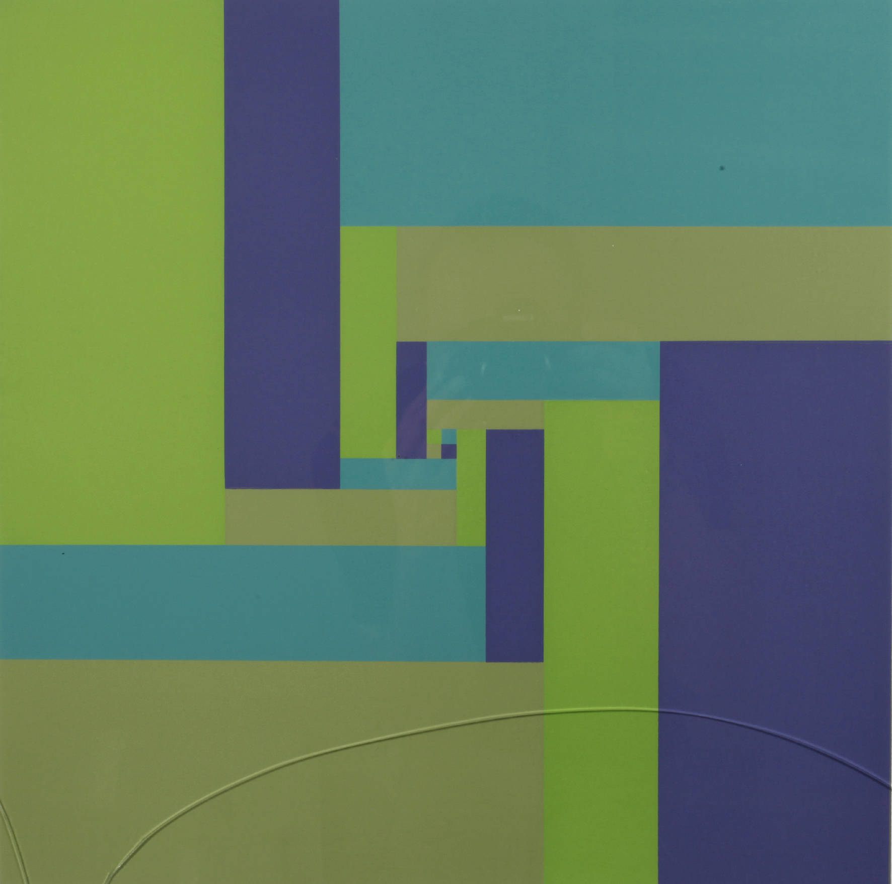 Richard Paul Lohse, ”Bewegung von vier kontrastierenden Gruppen aus einem Zentrum”