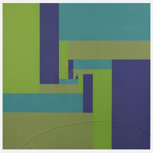 Richard Paul Lohse, ”Bewegung von vier kontrastierenden Gruppen aus einem Zentrum”