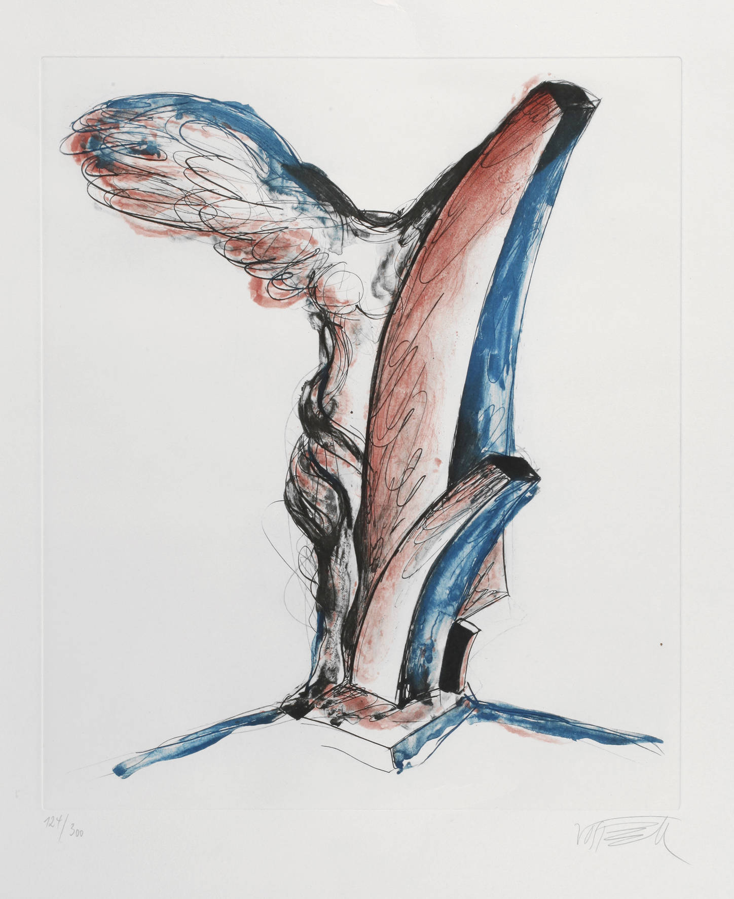 Wolf Vostell, ”Die Nike von Samotrake”