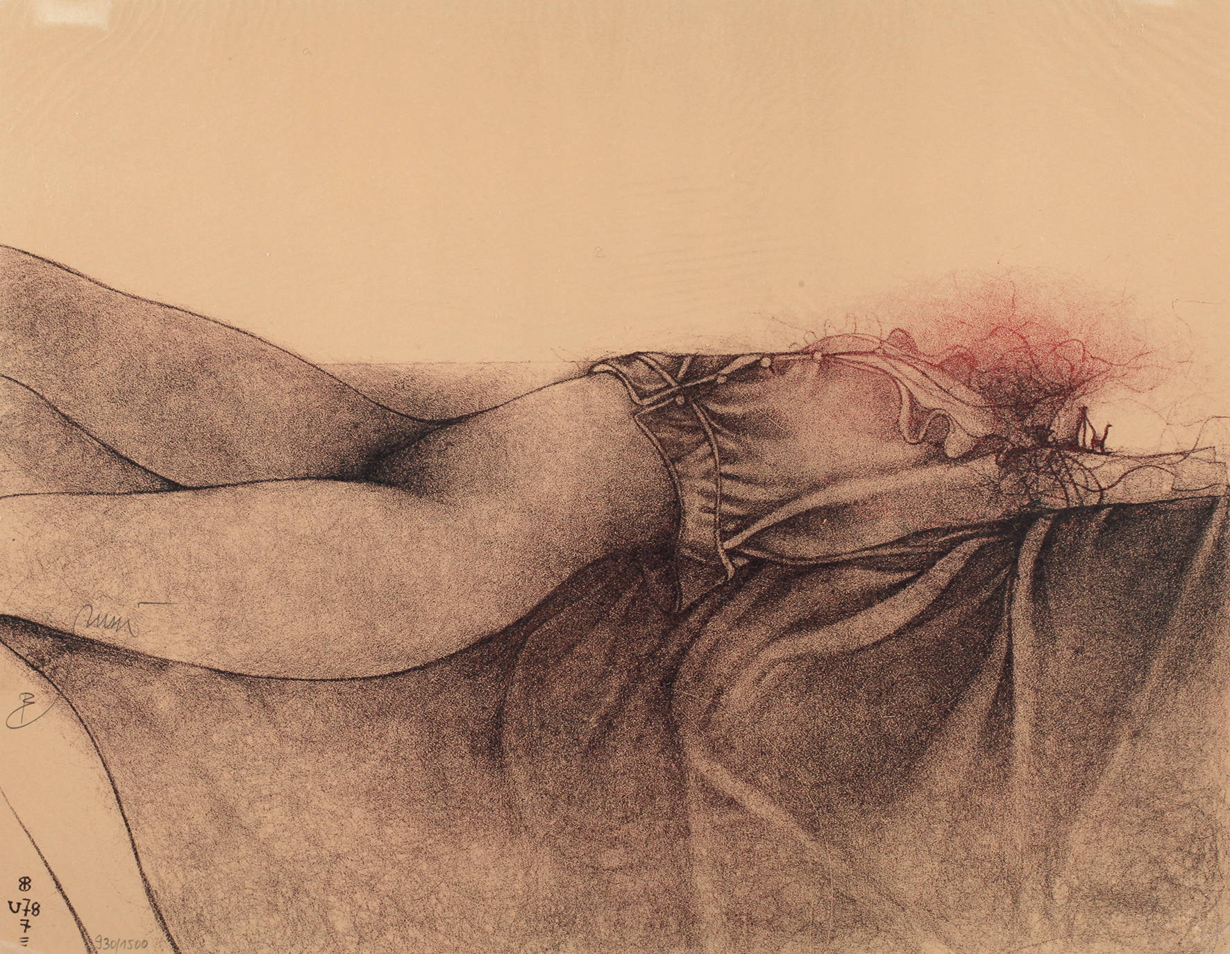 Bruno Bruni, Liegender Mädchenakt