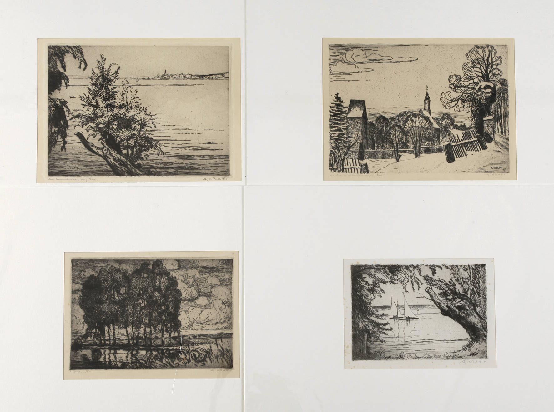 Adam Kraft, vier Grafiken