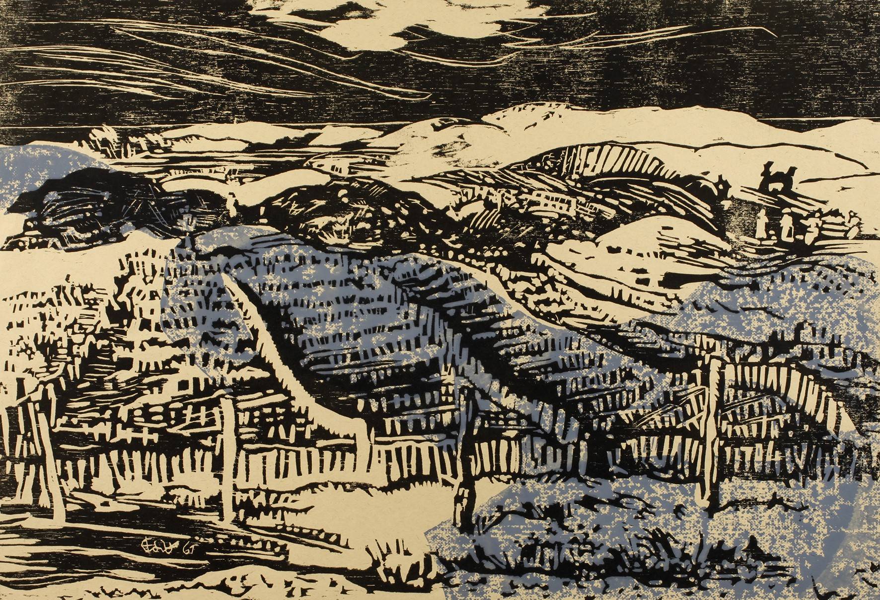 Eduard Bischoff, Berglandschaft