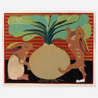 Ingrid Jörg, Hasen mit Rübe111