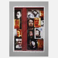 Jonathan Meese, Kunstpostkarte mit Autograph111