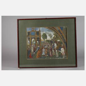 ”Disput der Heiligen Katharina ...” nach Pinturicchio