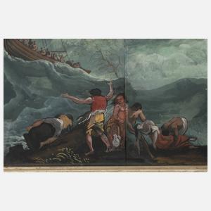 Schiffbruch an der Küste