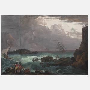 Schiffbruch an der Küste