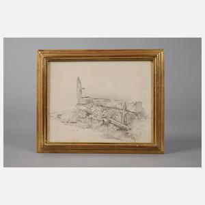 Johann Fischbach, attr., Brunnenstudie