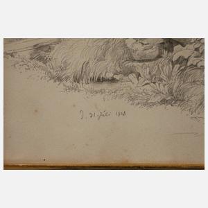 Johann Fischbach, attr., Brunnenstudie