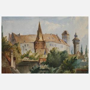 Anton Doll, attr., Die Kaiserburg in Nürnberg