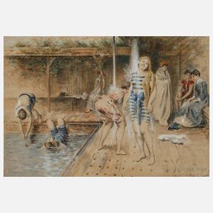 F. Klüppelberg, In der Badeanstalt