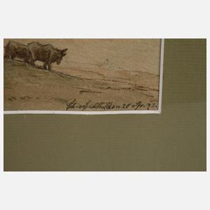 Bayerische Gebirgslandschaft mit Kloster