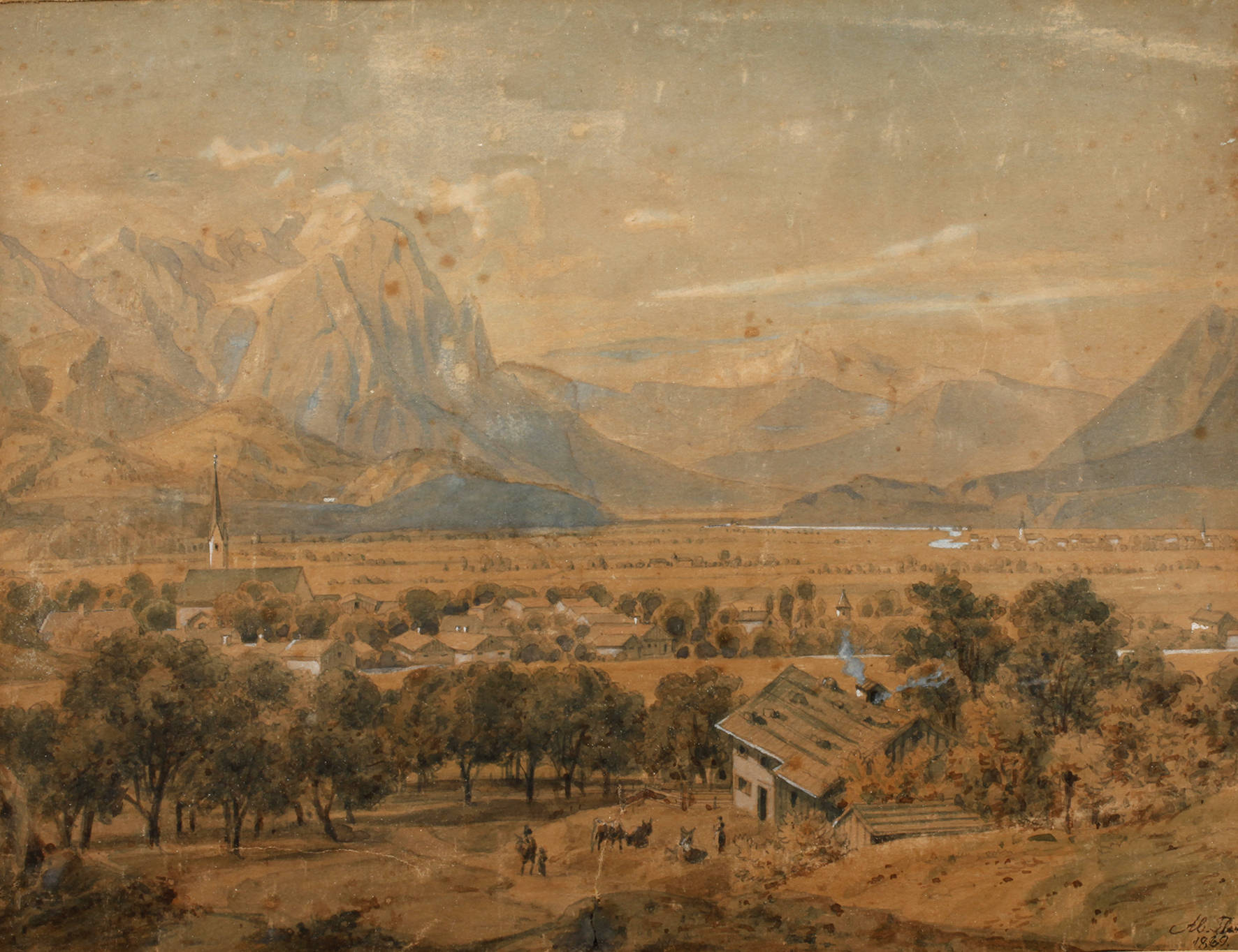 Dorf im Alpenvorland