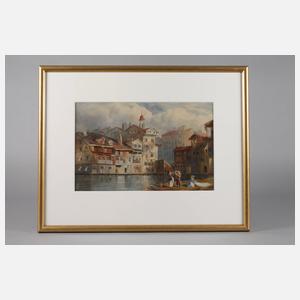 A. W. Smeeton, Wäscherinnen am Fluss