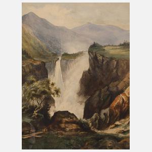 Wasserfall im Gebirge