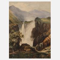 Wasserfall im Gebirge111