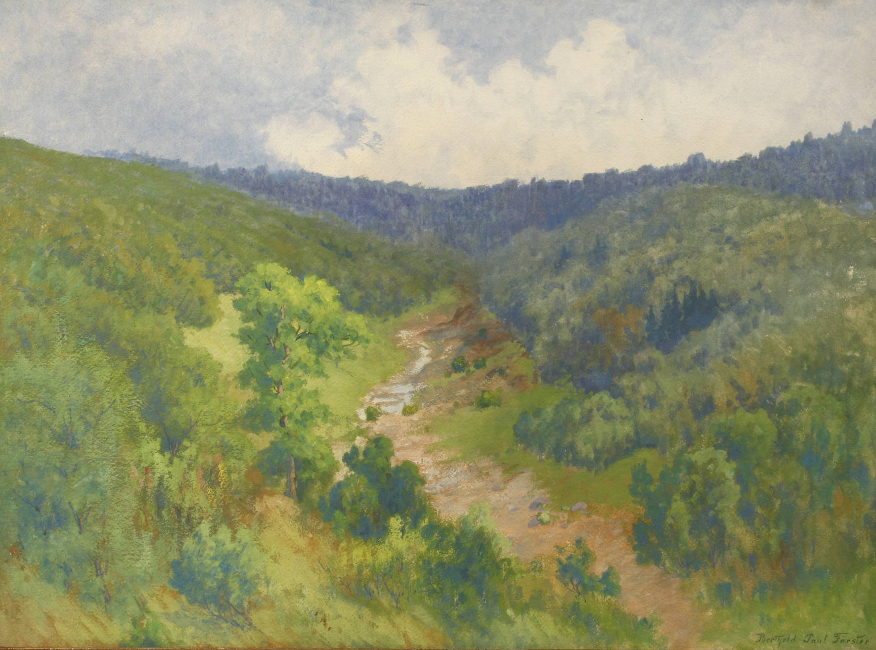 Prof. Berthold Paul Förster, Thüringer Mittelgebirgslandschaft