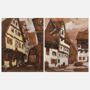 Else Berbenich, zwei Ansichten Nördlingen