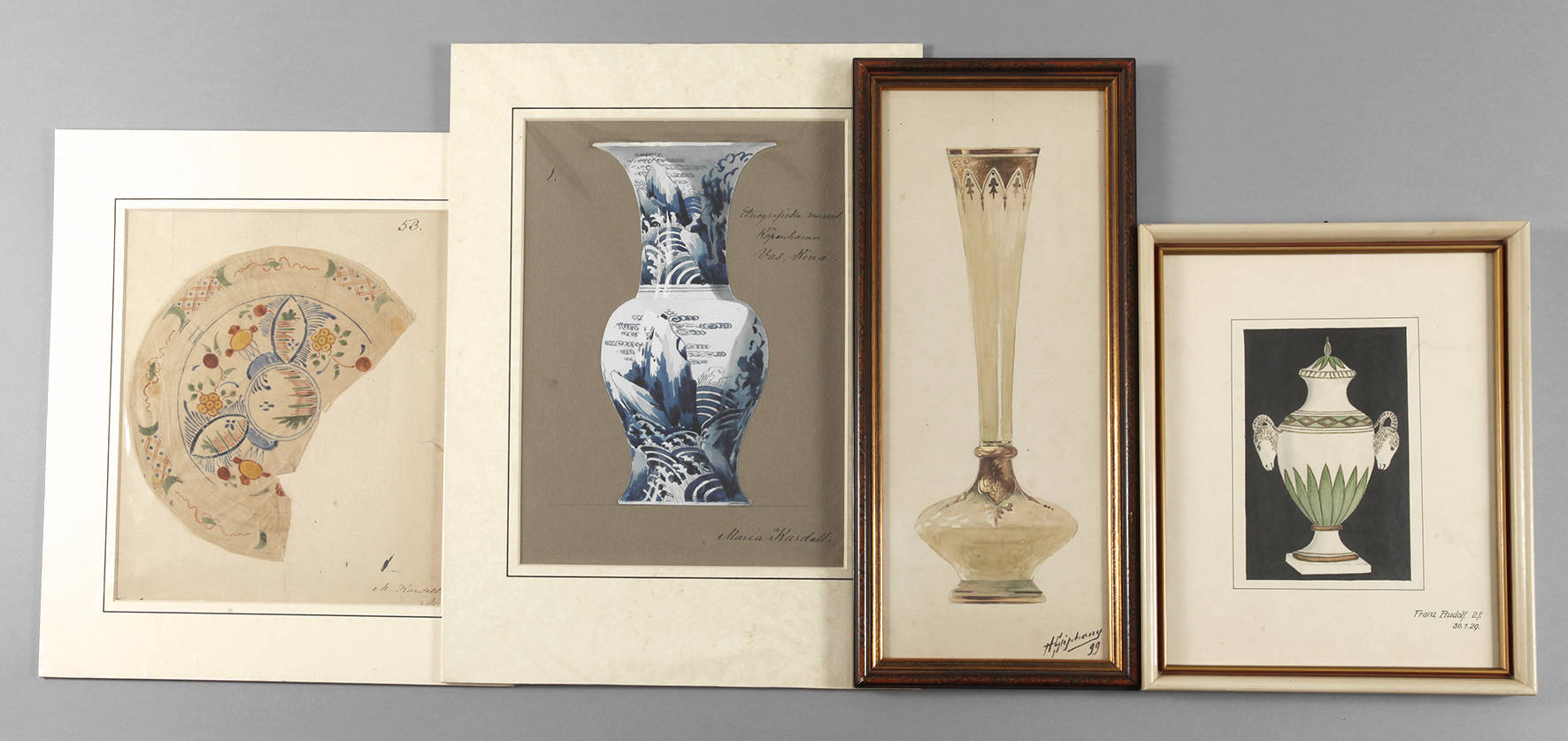 Maria Kardell, zwei Keramikstudien