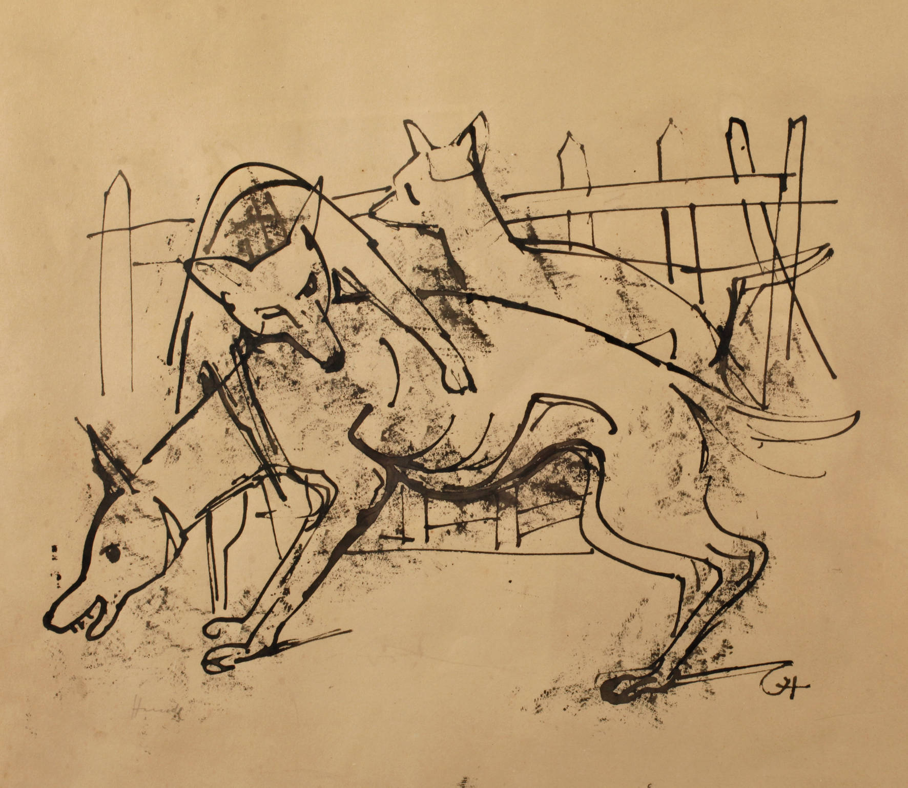 Karl Hofer, ”Hunde”