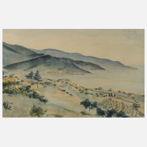 Hertha Jaegerschmid, Bergige Landschaft mit See