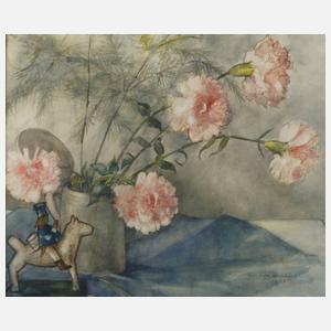 Nelken mit Reiterfigur