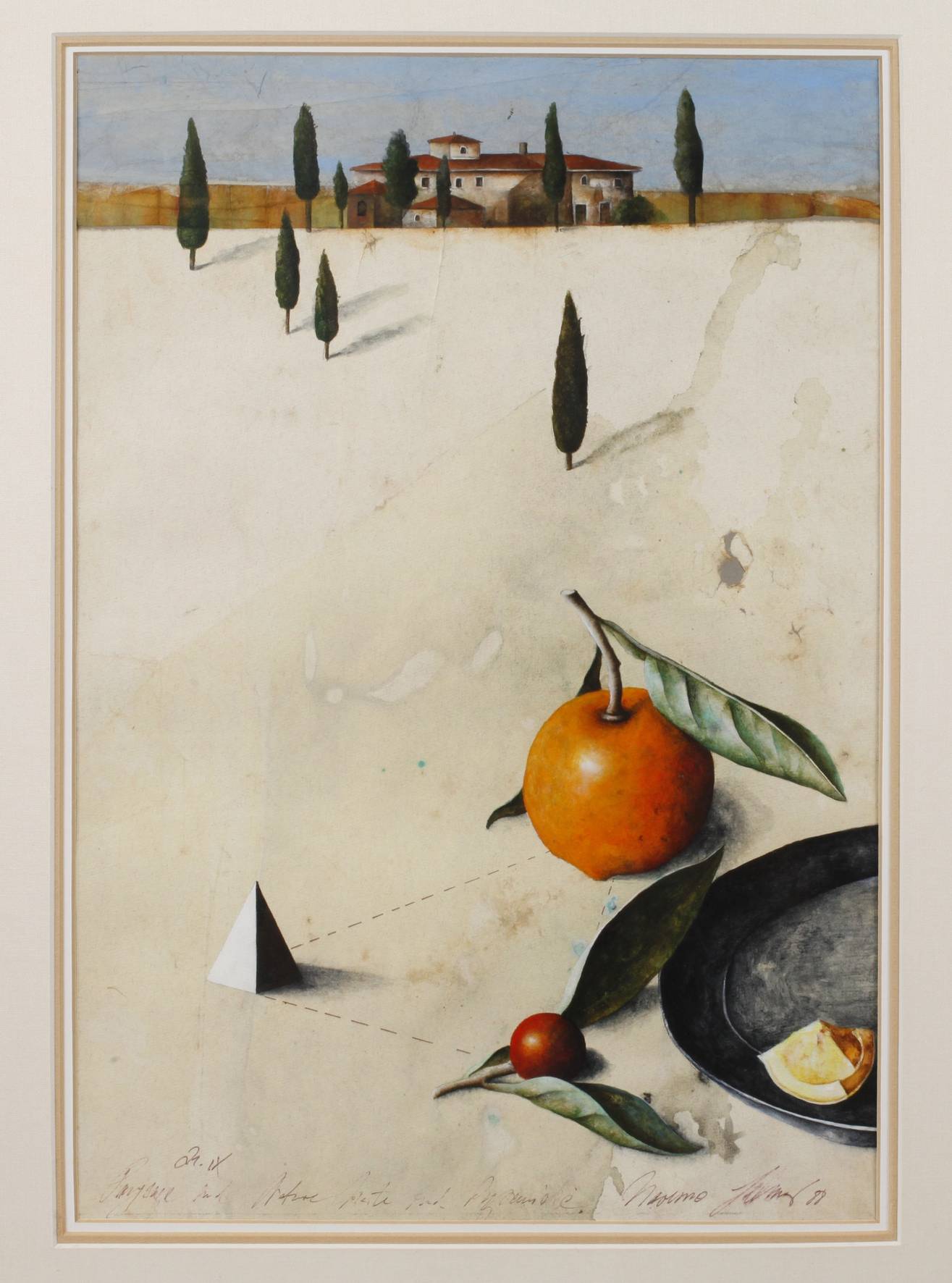 Wolfgang Zelmer, Landschaft mit Orangen