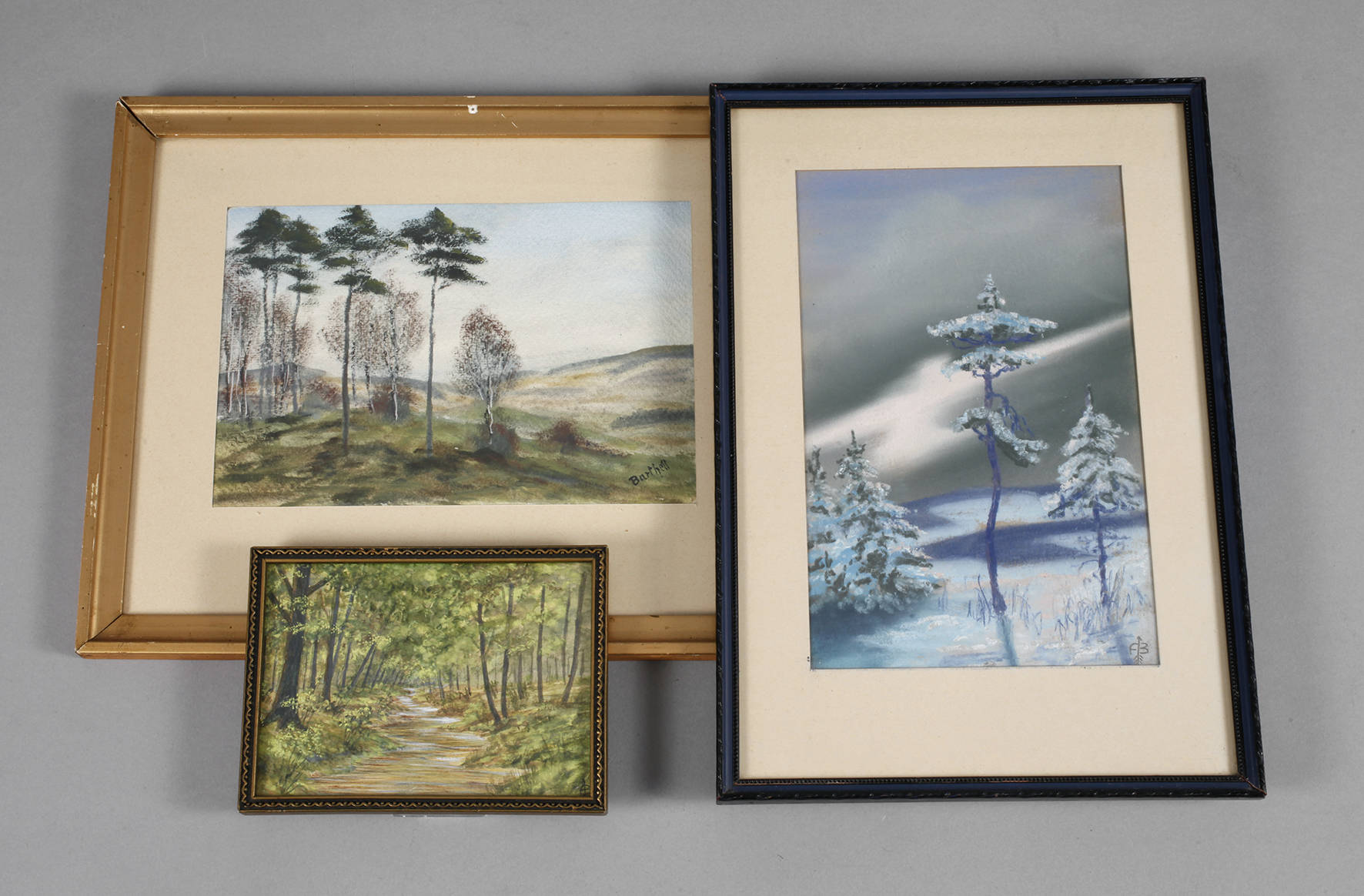 Artus Barthell, Drei farbige Zeichnungen