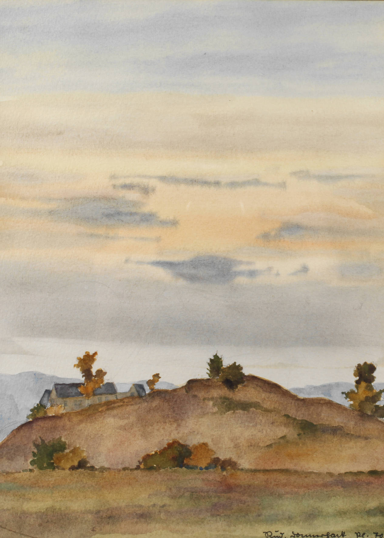 Rudolf Donnerhack, Häuser im Abendlicht