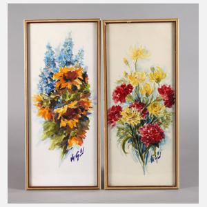 Martin Grünert, Paar Blumenstillleben