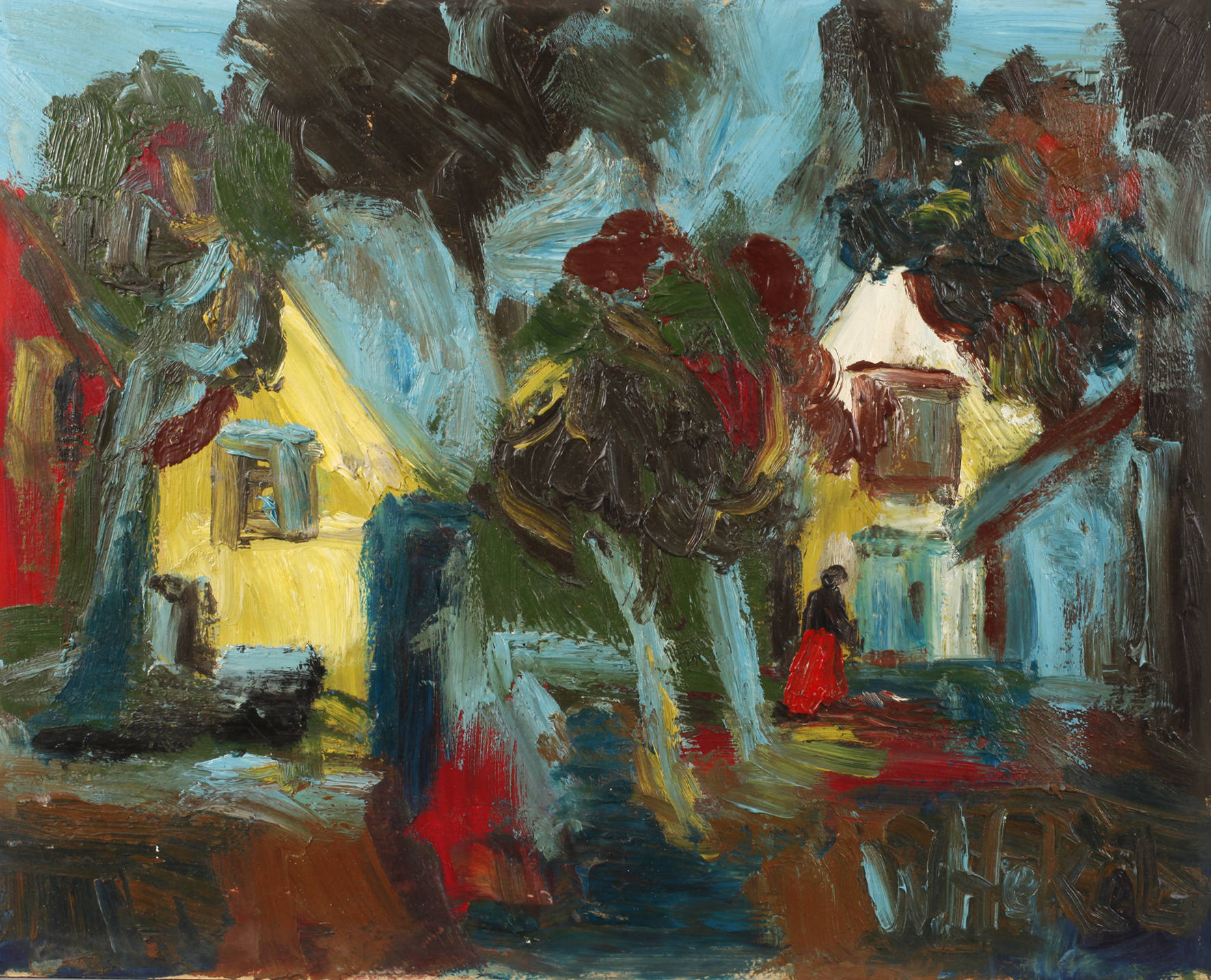 Werner Hekel, Expressive Dorflandschaft