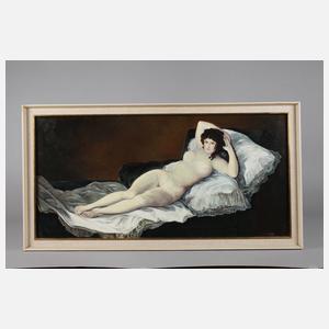 Paul Kober, ”Die nackte Maja” nach Goya