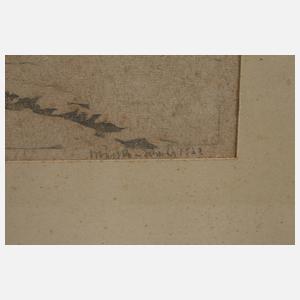 Clemens Mecke-Werda, Verschneite Bauernkate