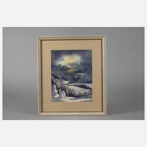 Gerhard Oßmann, ”Winterlandschaft im Elstertal”