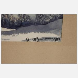 Gerhard Oßmann, ”Winterlandschaft im Elstertal”