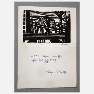 Lothar Rentsch, Neujahrsgraphik auf 1969