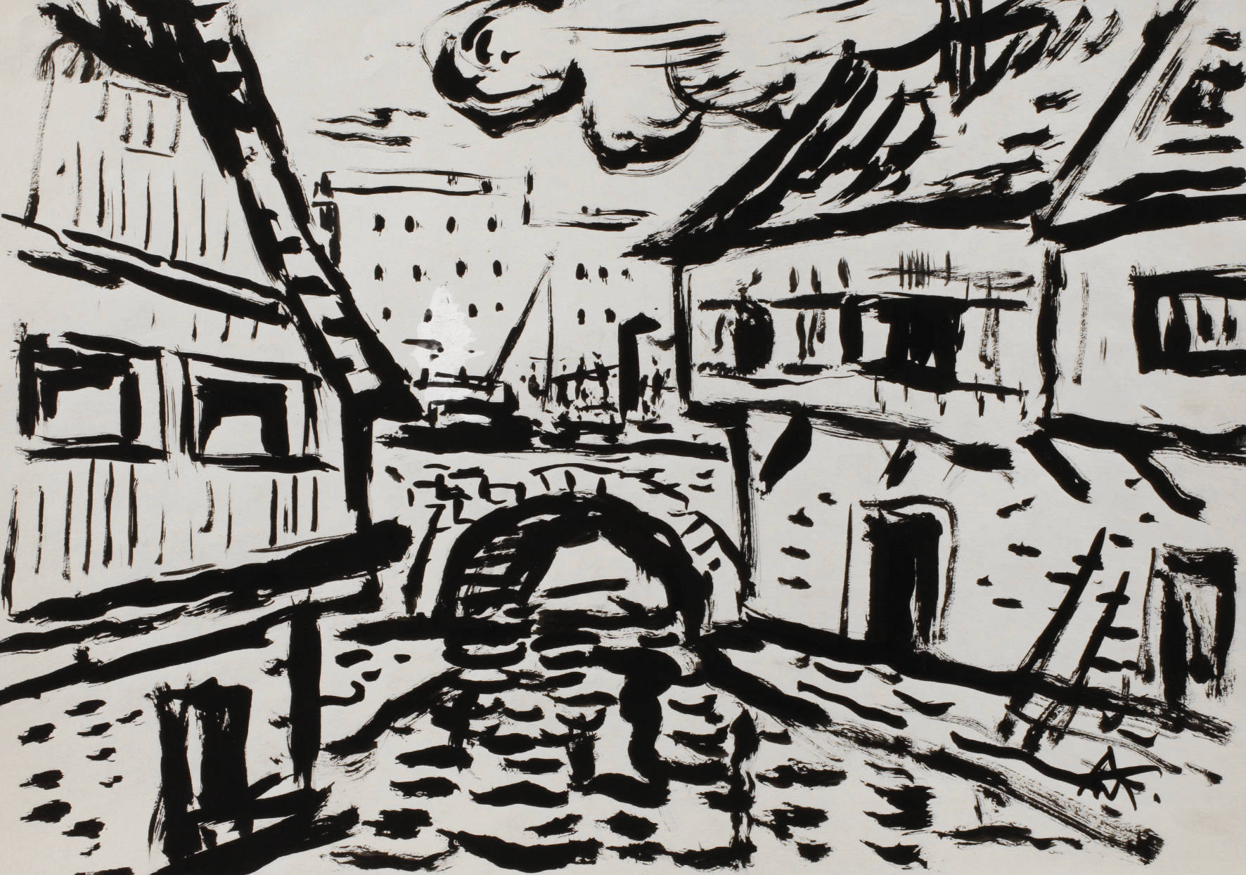 Alexander Wolfgang, Mühlgrabenbrücke in Gera