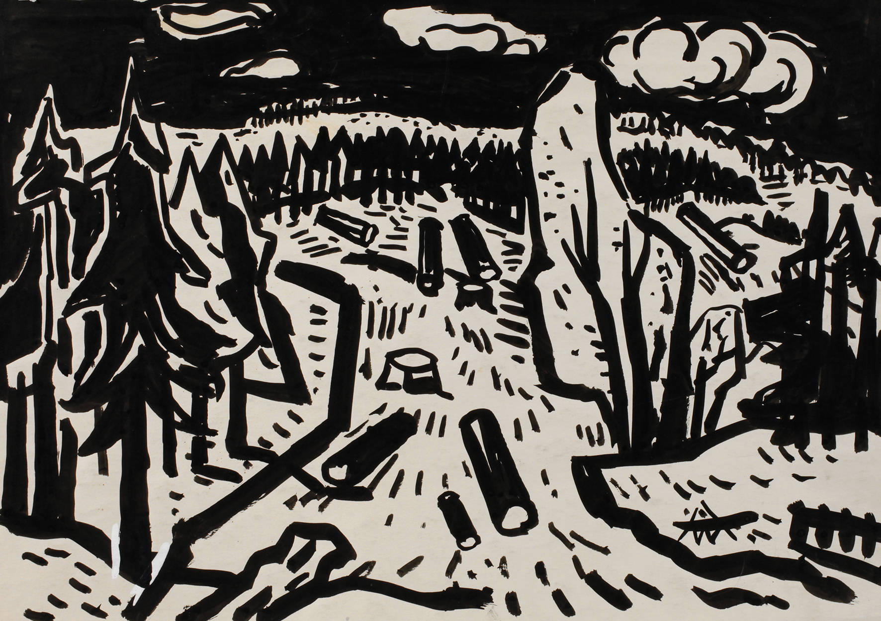 Alexander Wolfgang, Holzeinschlag