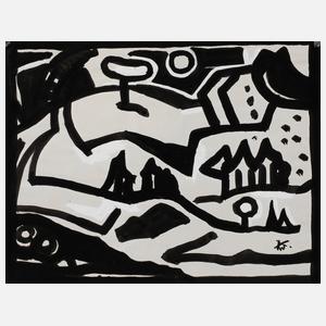 Alexander Wolfgang, Abstrakte Gebirgslandschaft