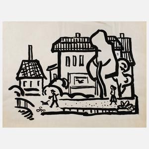 Alexander Wolfgang, Passanten vorm Haus