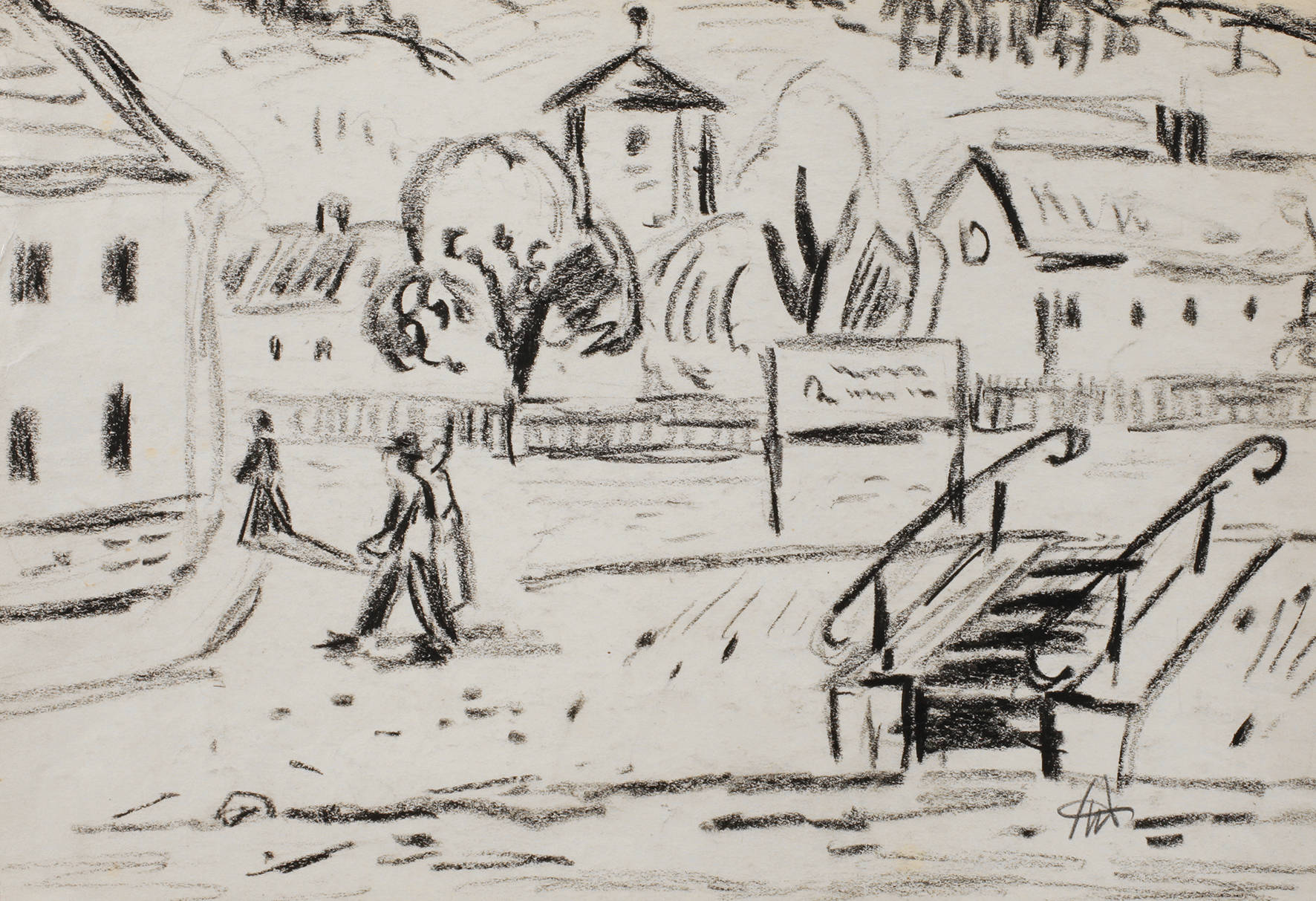 Alexander Wolfgang, Spaziergänger im Dorf