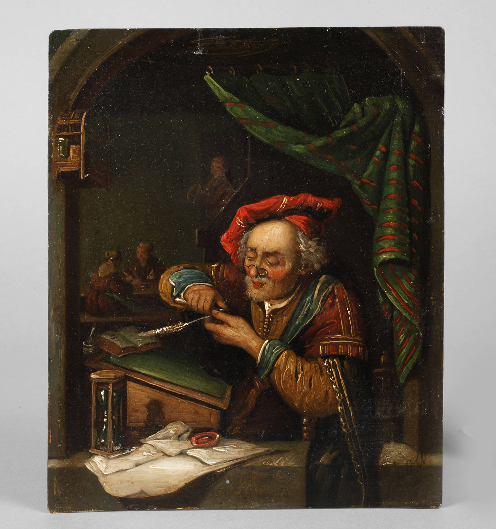 ”Der alte Schulmeister” nach Gerard Dou