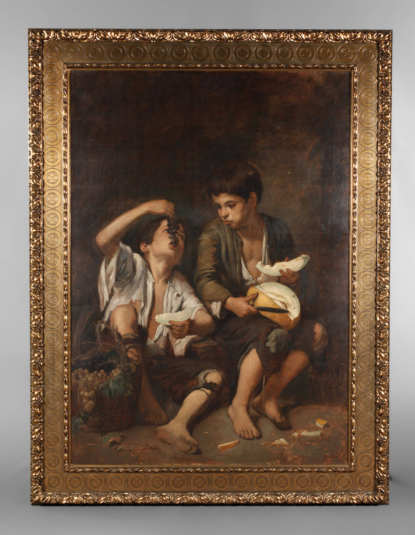 Prof. Hans Blum, Trauben- und Melonenesser nach Murillo