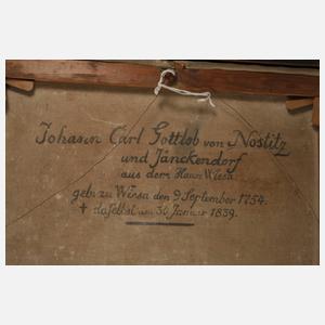 Gustav Müller, Portrait des Johann Carl Gottlob von Nostitz