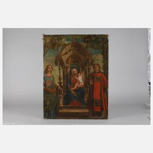 Thronende Madonna mit Jesusknaben