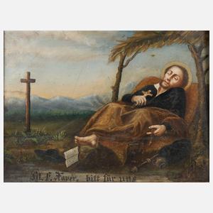 Votivbild ”H. F. Xaver bitt für uns”